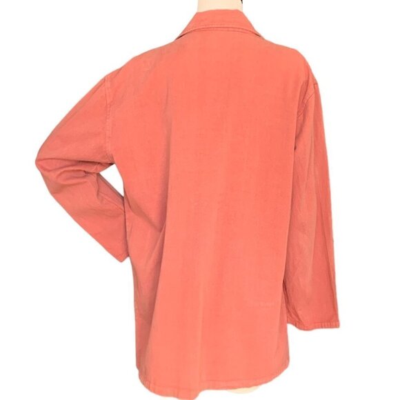 Chico's 10th Anniversary Collection Blazer Jacket Sz 2(L/12) Cotton #132i - Picture 7 of 10